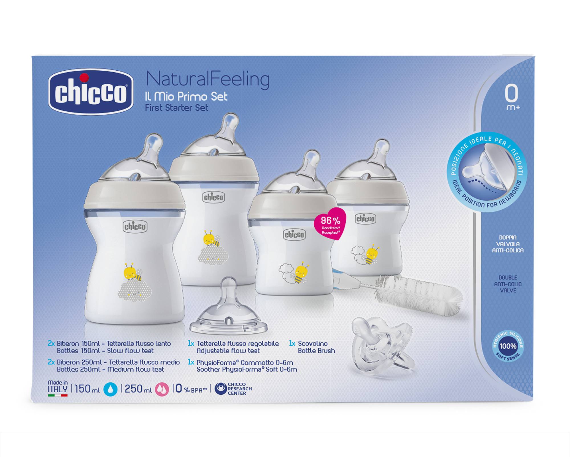 Chicco natural feeling all you need starter hot sale set